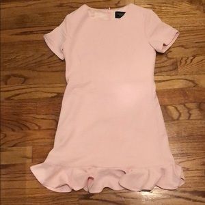 Pink bardot flow dress